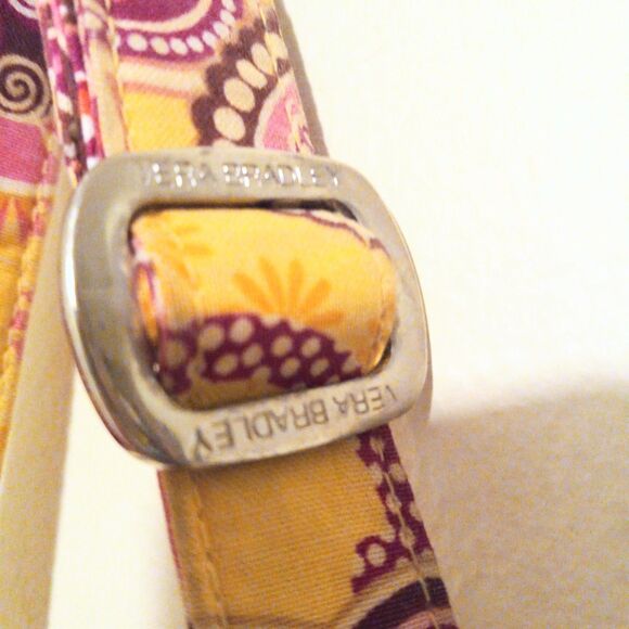 Vera Bradley Saddle Up Crossbody Bag-Bali Gold-Retired Pattern-Magnetic Closure - Picture 8 of 11